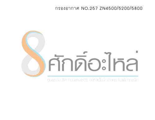 กรองอากาศ NO.257 ZN4500/5200/5800